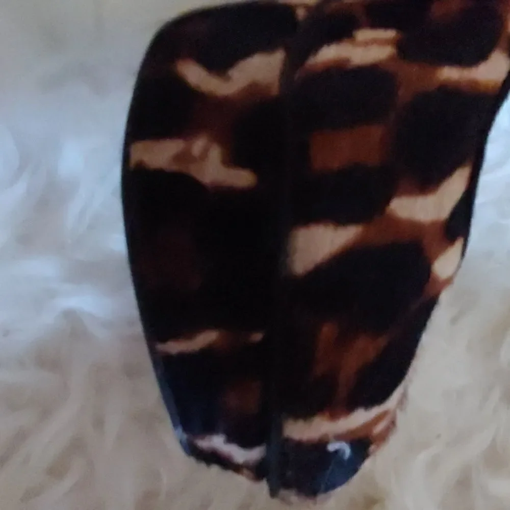 Jessica Simpson platform ,real ponyhair